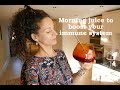 How to boost your immune system Morning juice fruits and vegetables simple ingredients recipe