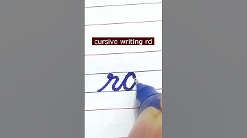 How to write small letter rd | Cursive writing a to z #cursivewriting #handwriting  #shorts #cursive