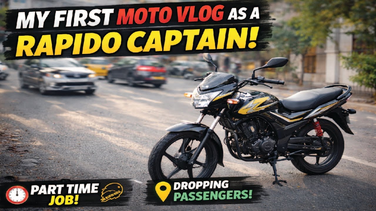 My First Moto Vlog as a Rapido Captain | Part Time Bike Job