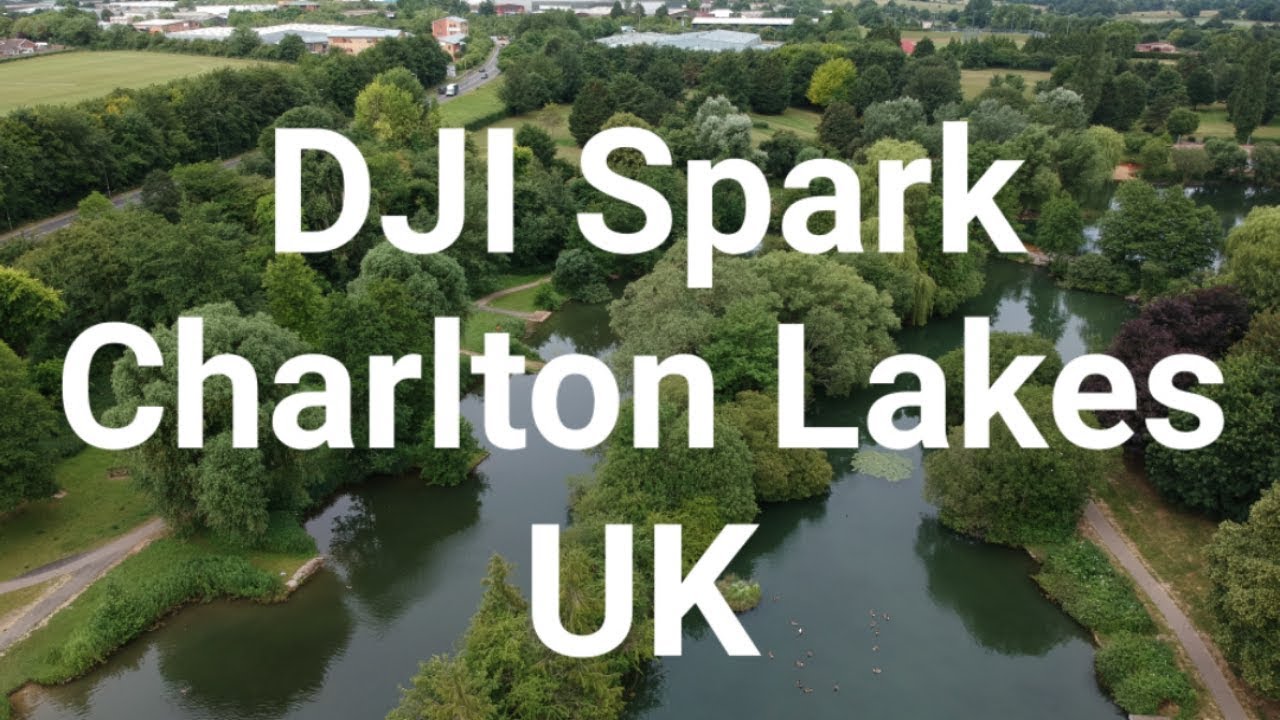 Drone flight around Charlton Lakes UK