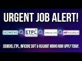 Siemens Recruitment 2026 | ETPL, InfiCore Soft & Headout Latest Jobs | Apply Online