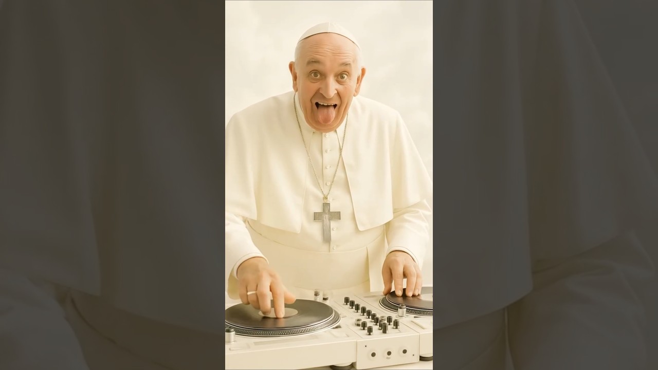 When the Pope throws a heavenly party with all the legends😂✨