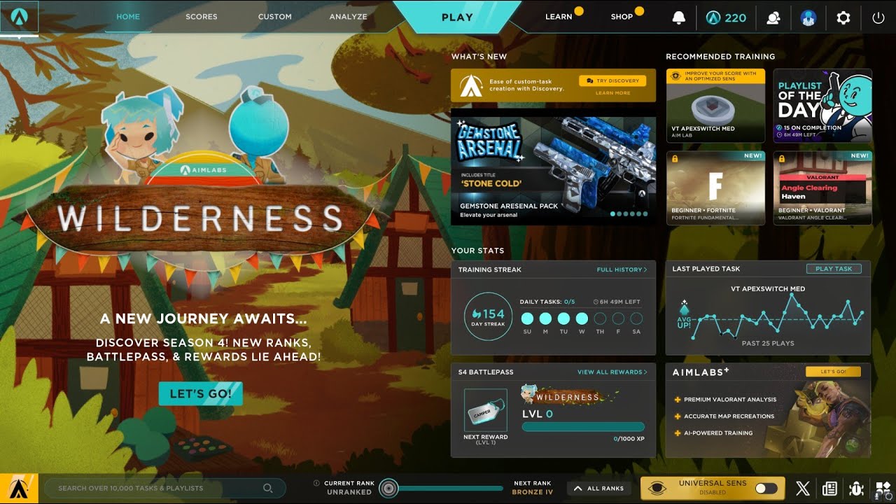 Aim Labs Apex Legends Intermediate From Voltaic Day 159