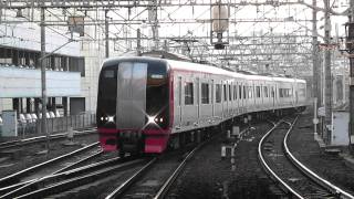 名鉄2200系 特急 中部国際空港行 金山駅到着(ミュージックホーン付き)