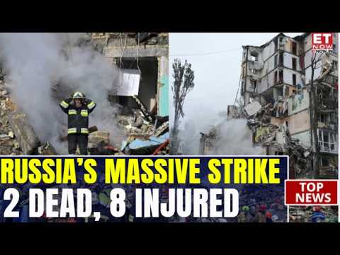 Russia’s Massive Ukraine Strike: 200+ Drones & Missiles Hit Kyiv, 2 Dead, 8 Injured | ET Now