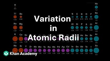 Variation in atomic size | D and F block elements | Grade 12 | Chemistry | Khan Academy