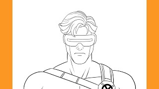 How to Draw CYCLOPS | X-Men 97