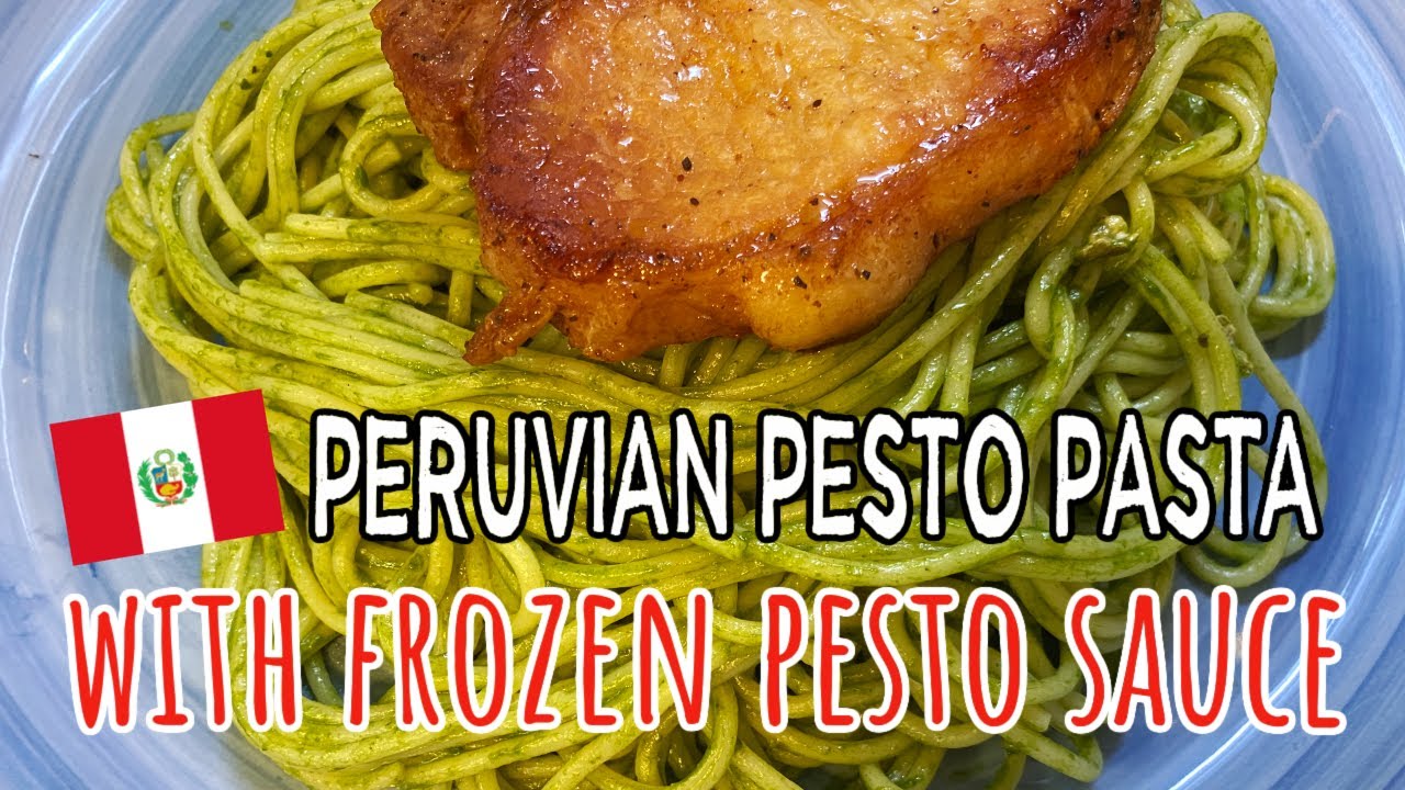 Peruvian pesto Pasta with Pork Chops I Lorentix YouTube