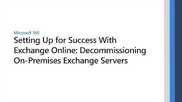 Decommissioning On-Premises Exchange Servers