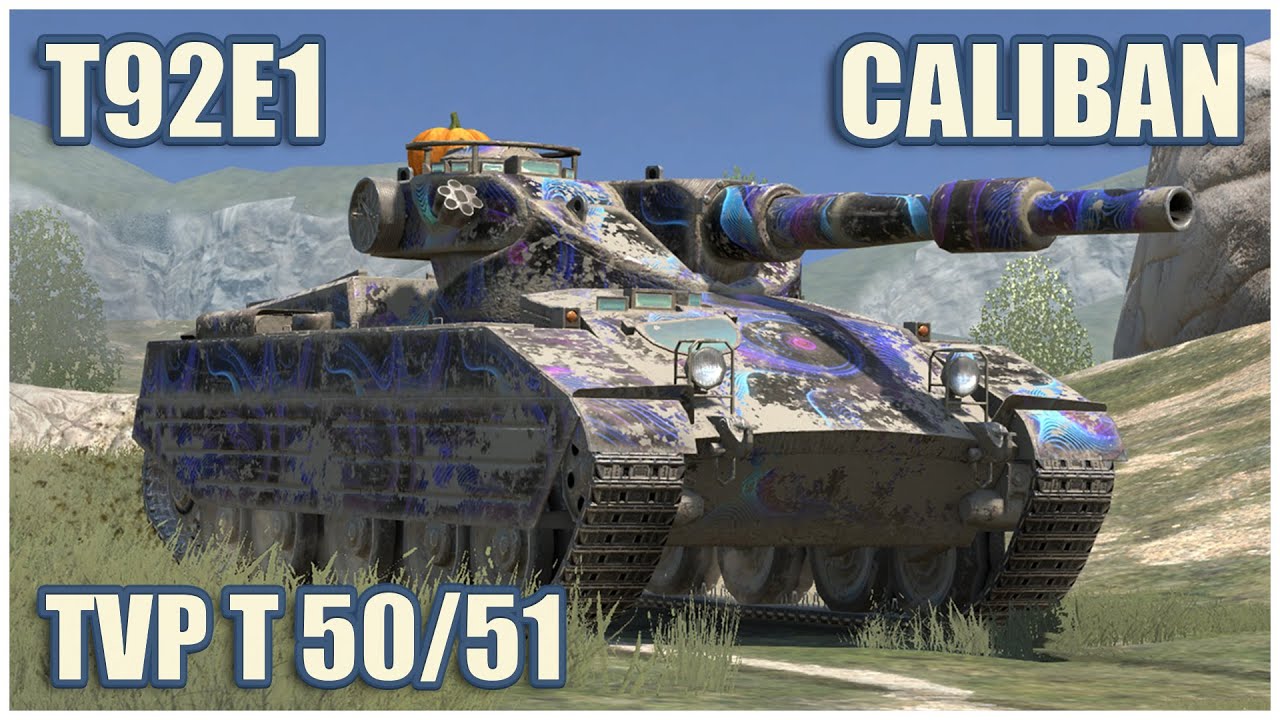 TVP T 50/51, Caliban & T92E1 • WoT Blitz Gameplay