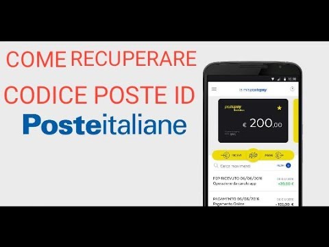 Come Recuperare il codice Poste ID sull'App PostePay