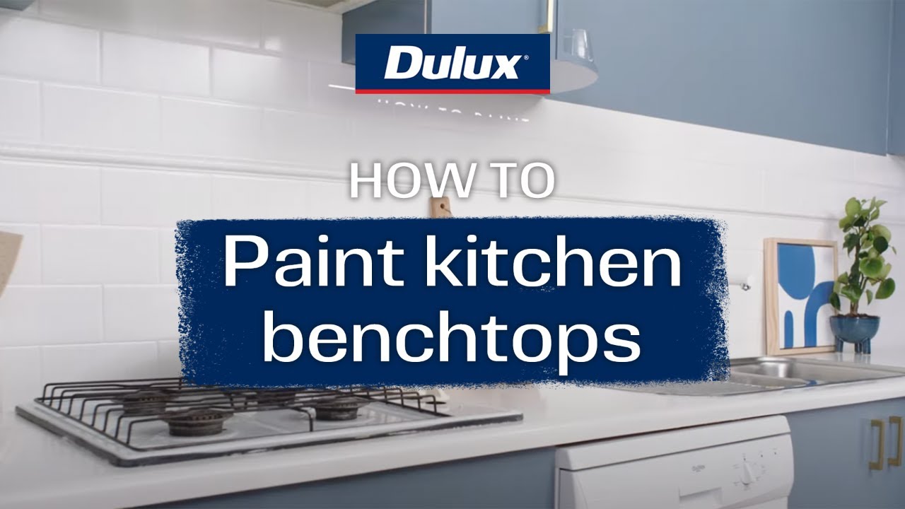 How to paint kitchen benchtops Dulux Renovation Range YouTube