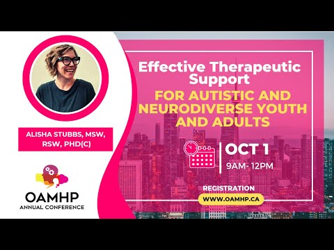 Effective Therapeutic Support for Autistic and Neurodiverse Youth and Adults with Alisha Stubbs
