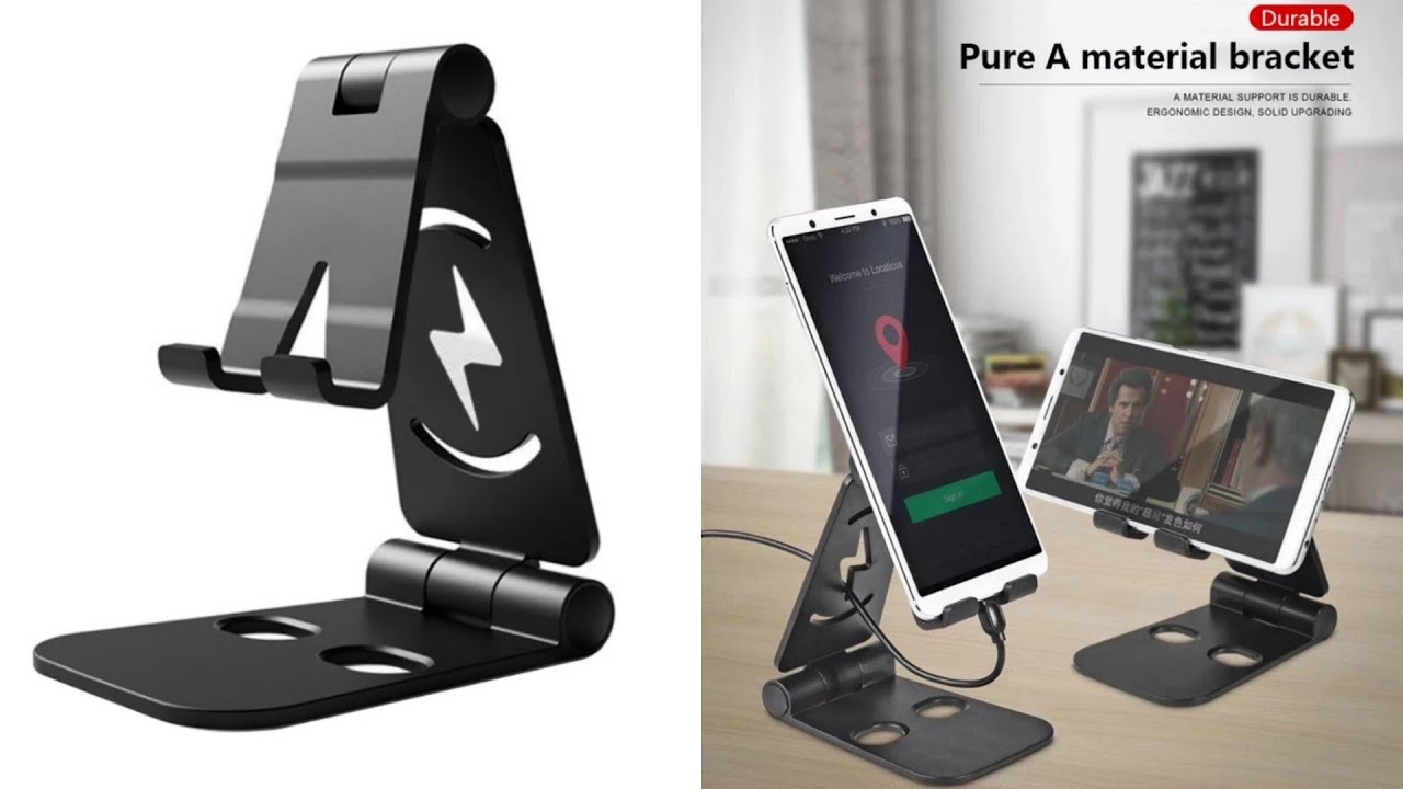 Mobile phone holder Folding bracket Smartphone charging base YouTube