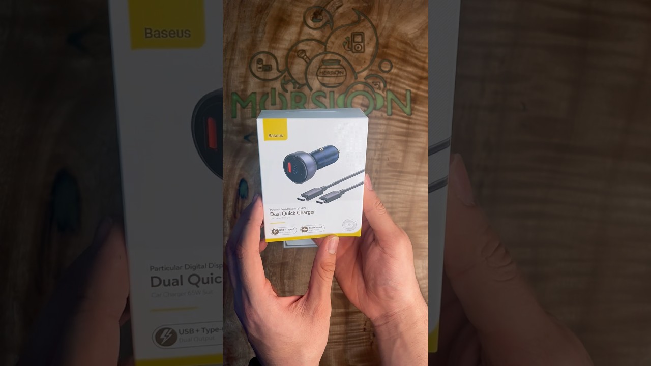 Baseus Digital Display Qc+Pps Dual Quick Charger Car Charger