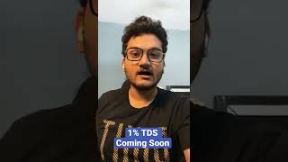 1% TDS kaise bachae? | How to save CRYPTO TDS TAX #shorts