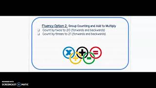 Fluency Option 2 Group Counting m1l3