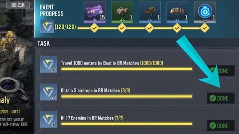 Call Of Duty Mobile Obtain 3 airdrops in BR  Matches  Task Complete