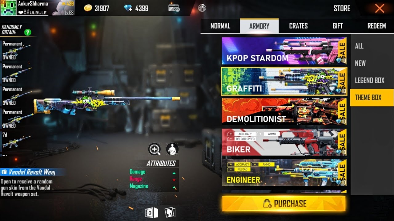 200+ Theme Gun Crates Opening in 60% OFF Sale (RIP 2000 Diamonds) || Free Fire Gun Box in 10 Diamond