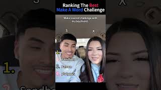Ranking The Funniest Make A Word Challenge Moments 😂 #shorts #challenge #wordplay #viral
