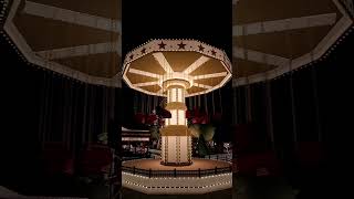 Flying chairs ride in my bloxburg theme park at night ✨ #bloxburg #bloxburgbuilds