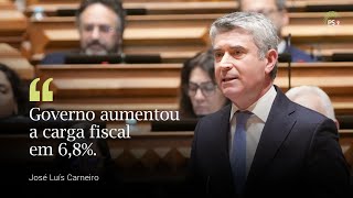 "Governo aumentou a carga fiscal em 6,8%."