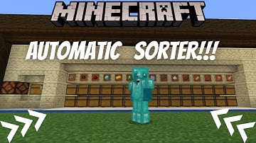 Minecraft How To Make An Automatic Sorting System