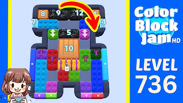 Color Block Jam Level 705 (736) Solution Walkthrough