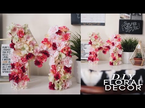 DIY Floral Letter! Super EASY & CHEAP!