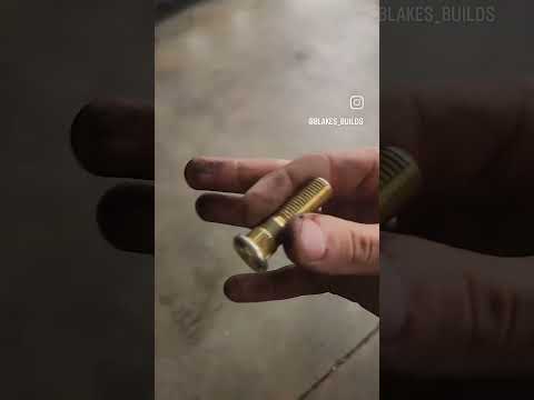 Learn how to replace a lug stud! #carrepair #carrepairservice #kia