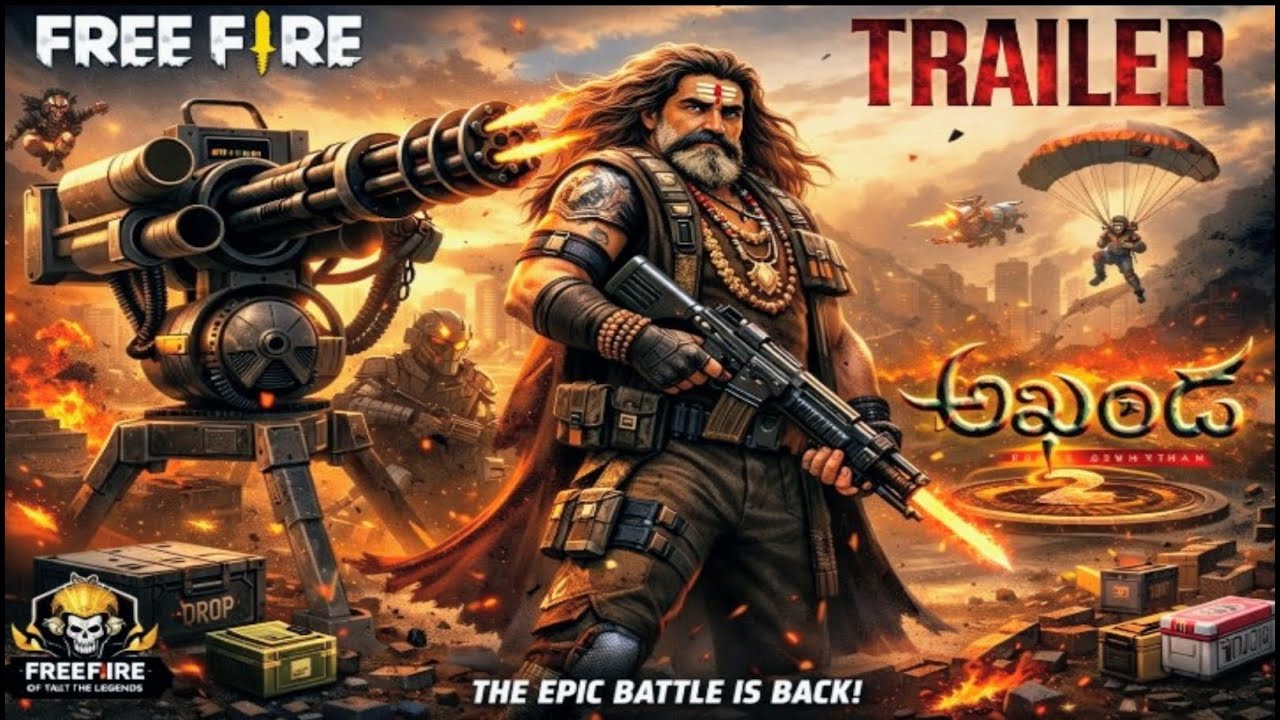Akhanda -2 trailer in Free fire version|Telugu|. Gamer MCG. 