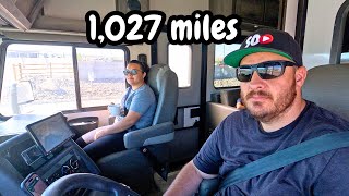 Famous Ride Along in Class A Motorhome RV Road Trip | Montana to California | Long Days Driving Wealth