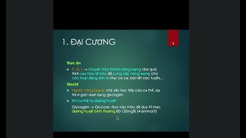 Rối loạn chuyển hoá glucid - SLB