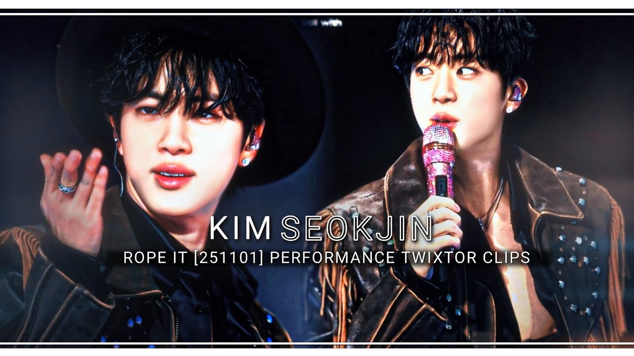 251101- SEOKJIN ROPE IT PERFORMANCE (runseokjin epi.tour Day-2) TWIXTOR CLIPS #btsmyhappinessot7 