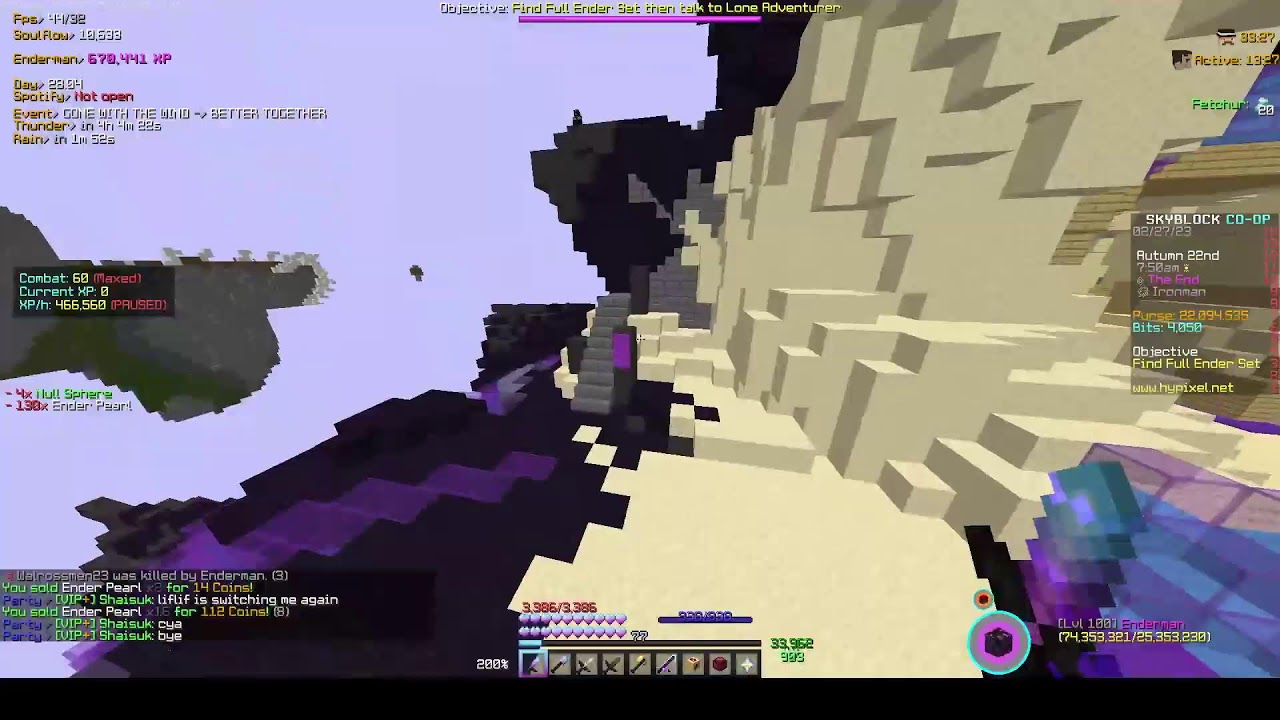 CRAFTING THE WARDEN HELMET! hypixel skyblock ironman YouTube