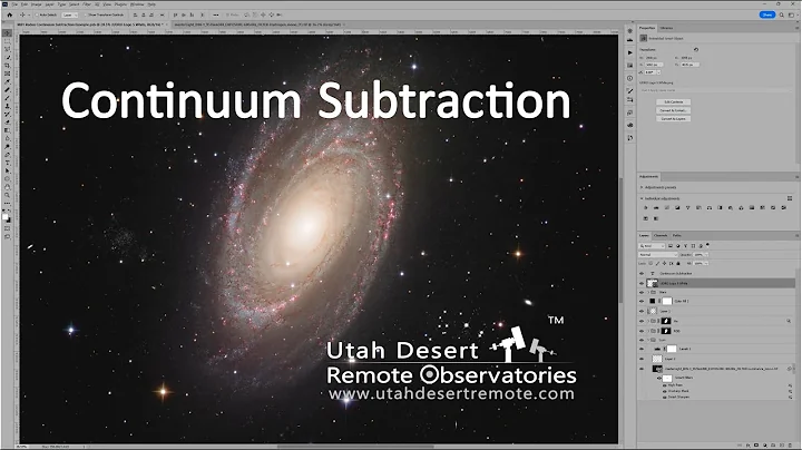 Astrophoto Continuum Subtraction in Photoshop