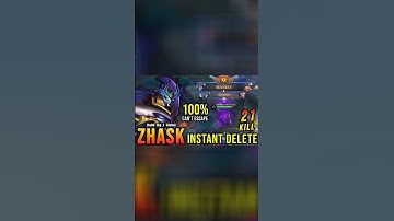 19 Kills & Maniac!! Zhask Real Monster Late Game Build Gameplay video/#Short/#Mlbb)#Viral