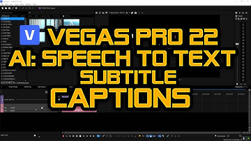 Vegas Pro 22 AI Speech to Text