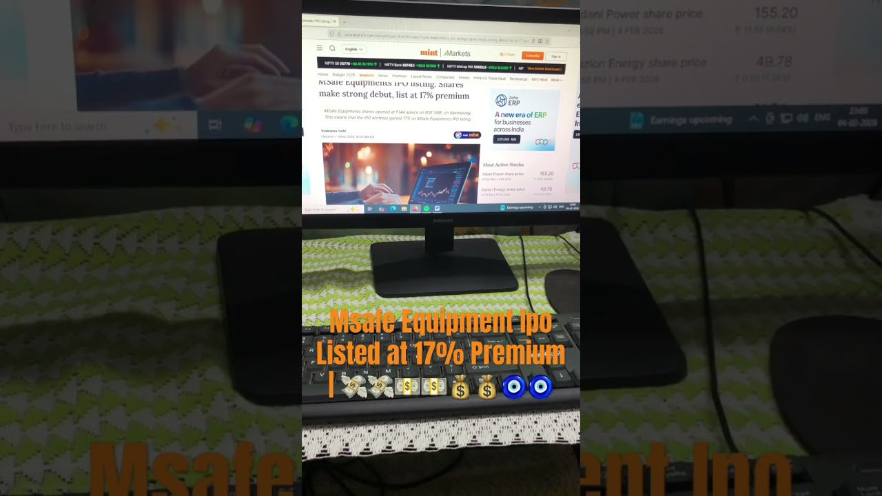 MSafe Equipment IPO Listed at 17% Premium | Listing Gain Analysis & What Next? | Money Magnet 🧿🧿🧿