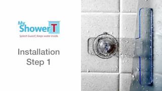 How to install Shower & Bathtub Splash Guard | My Shower T Splash Guard