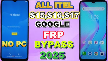 itel S16 | S17 frp Bypass 2025. Itel S17 | S16 Google frp Bypass New Method 2025