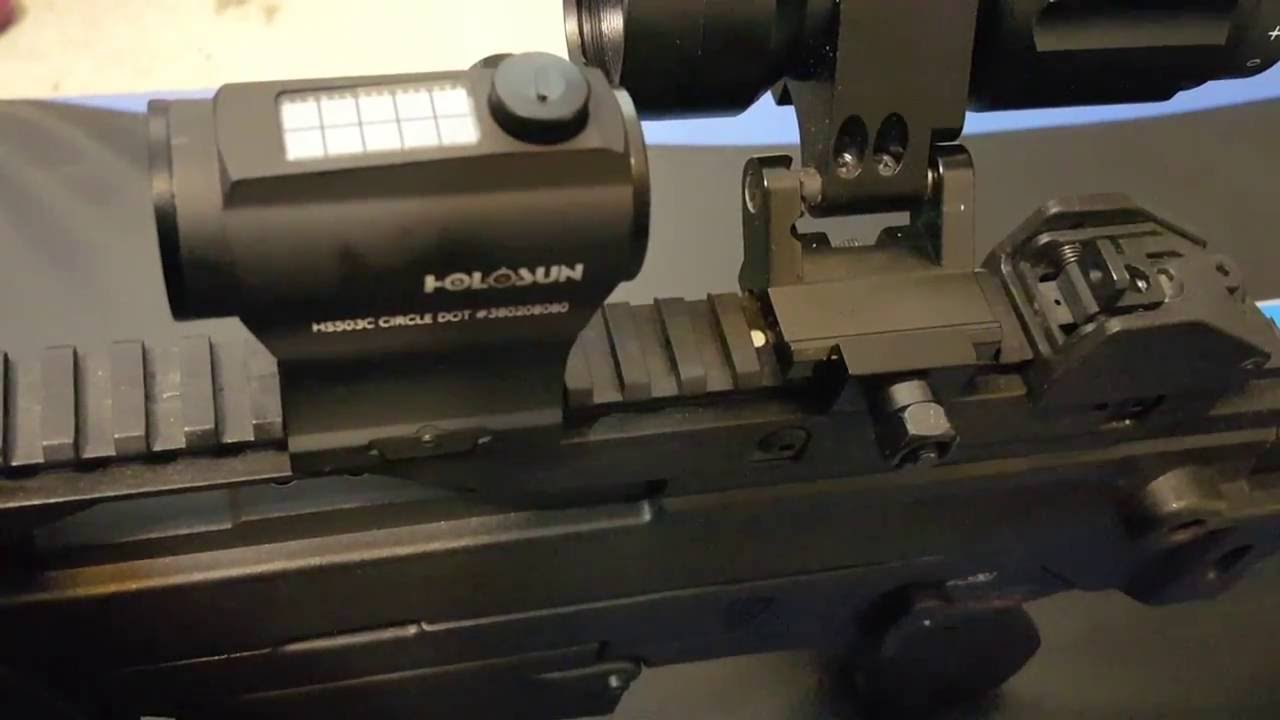 HOLOSUN HS503C RED DOT CIRCLE DOT SIGHT REVIEW - YouTube