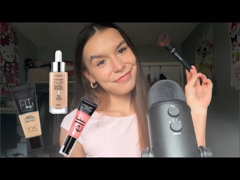 ASMR | Full Face Using Only My Mom's Makeup 💄😲 