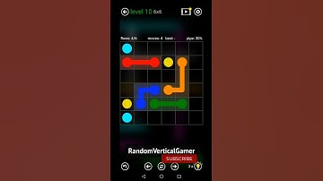 Flow Free [Level 10] (6×6 Easy) [Intro: Bonus Pack] | Walkthrough #Shorts
