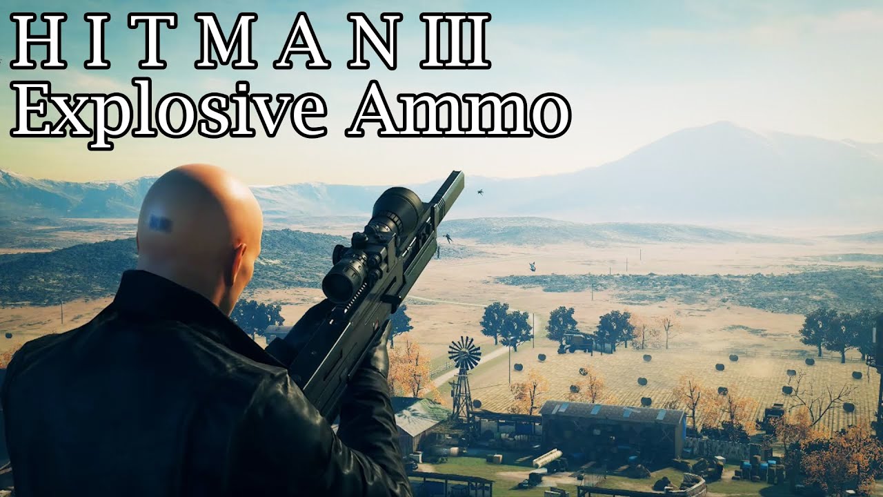 Hitman 3 The Vector Sniper Kill Everyone Explosive Ammo No Gravity