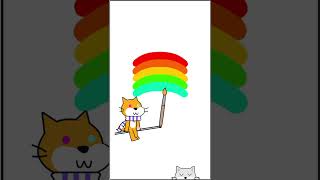Slide to the beat! #scratch #animation #scratchcat #funny #cutecat #thumbchallenge