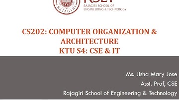 CS202 Computer Organisation & Architecture Module 3 Interface Circuits