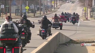 Motorcyclists kicked off the new year together in Topeka on Thursday afternoon.