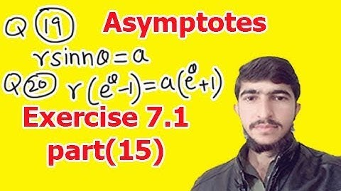 Find the asymptotes of the following curves, (Bsc calculus exercise 7.1 part(15))