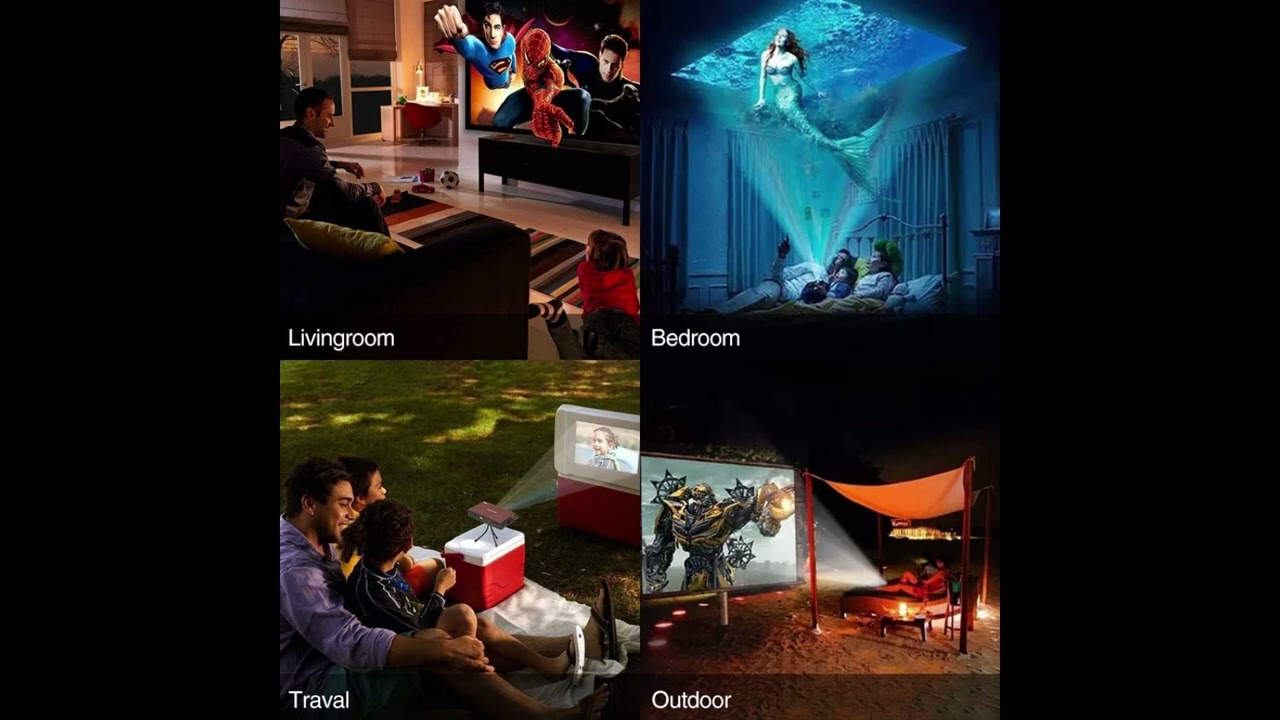 Best Budget Home Theater Projector 720p LED for Smartphone Movies